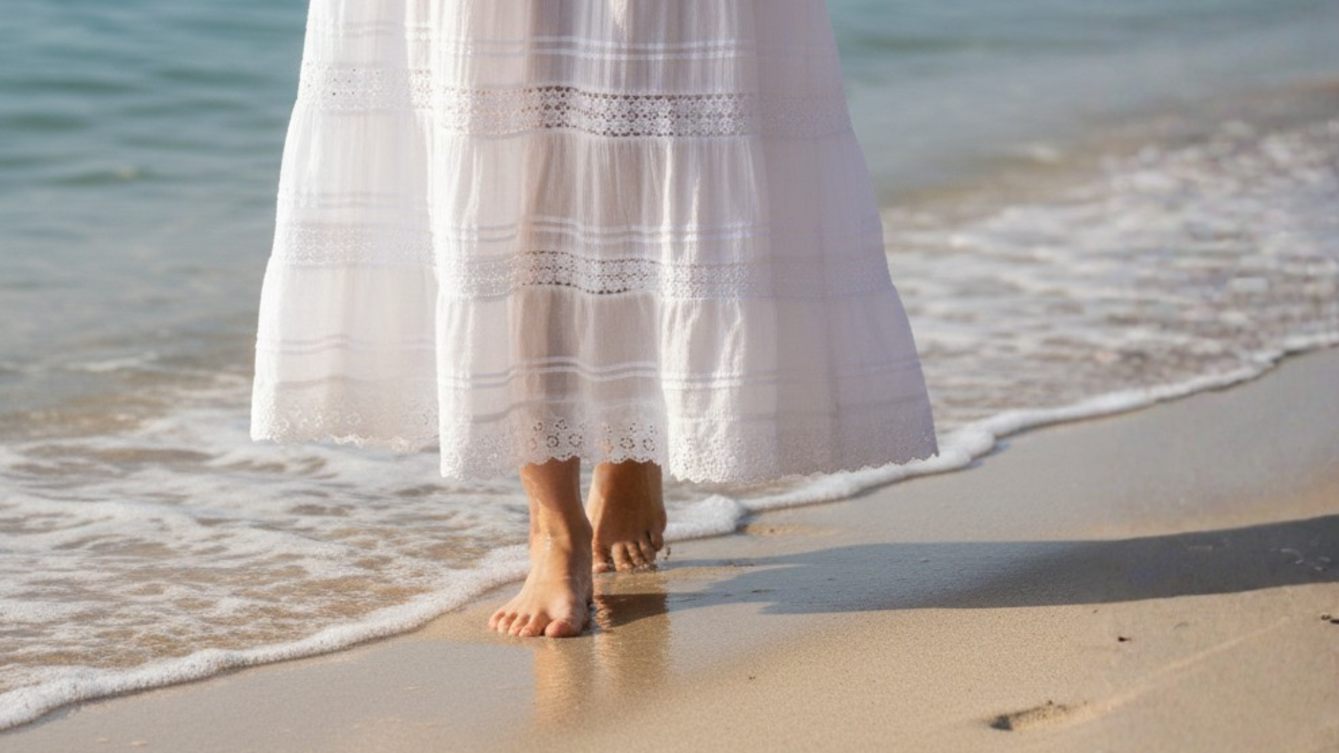 How to Keep Long White Beach Dresses from Becoming See-Through