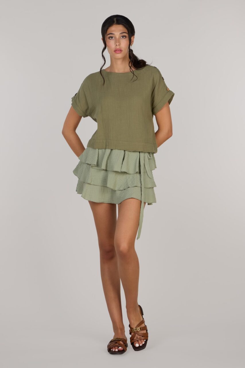 JENNY TOP DOUBLE- OLIVE