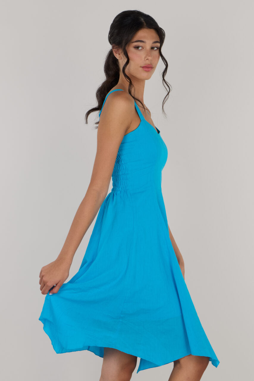 Eva fit & flare short dress