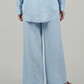 WIDE LINEN TROUSERS