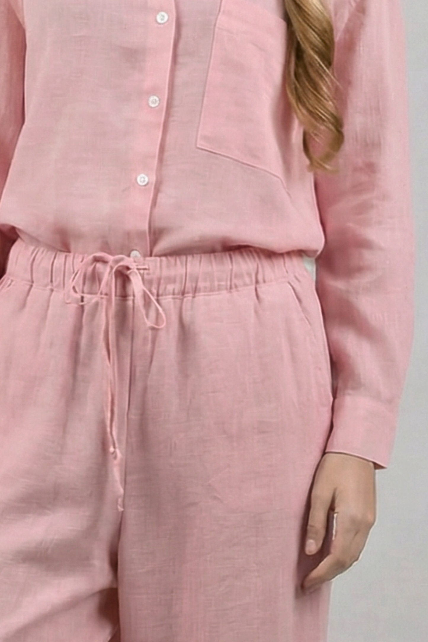 ШИРОКИЕ ЛЬНЯНЫЕ БРЮКИ