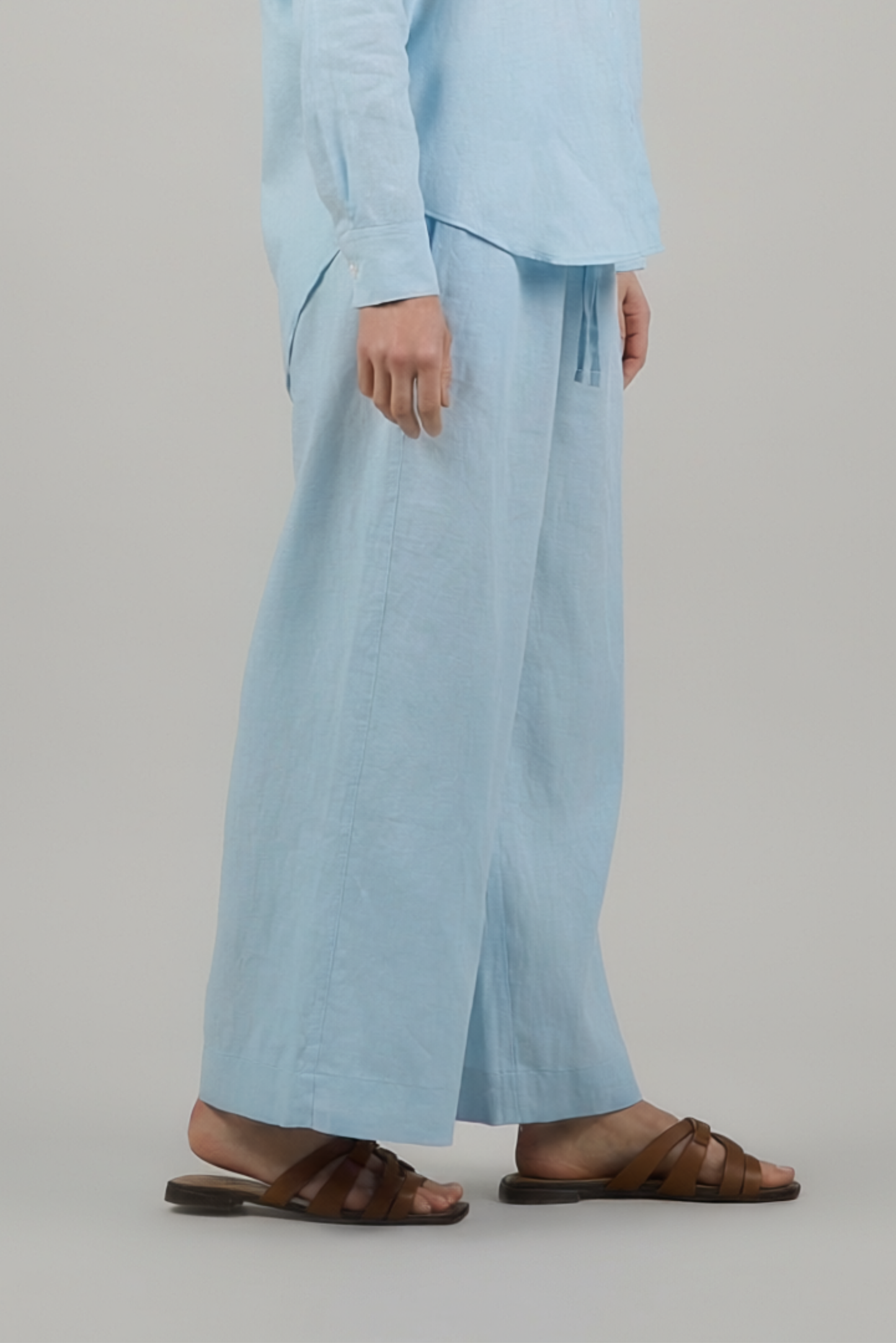 ШИРОКИЕ ЛЬНЯНЫЕ БРЮКИ