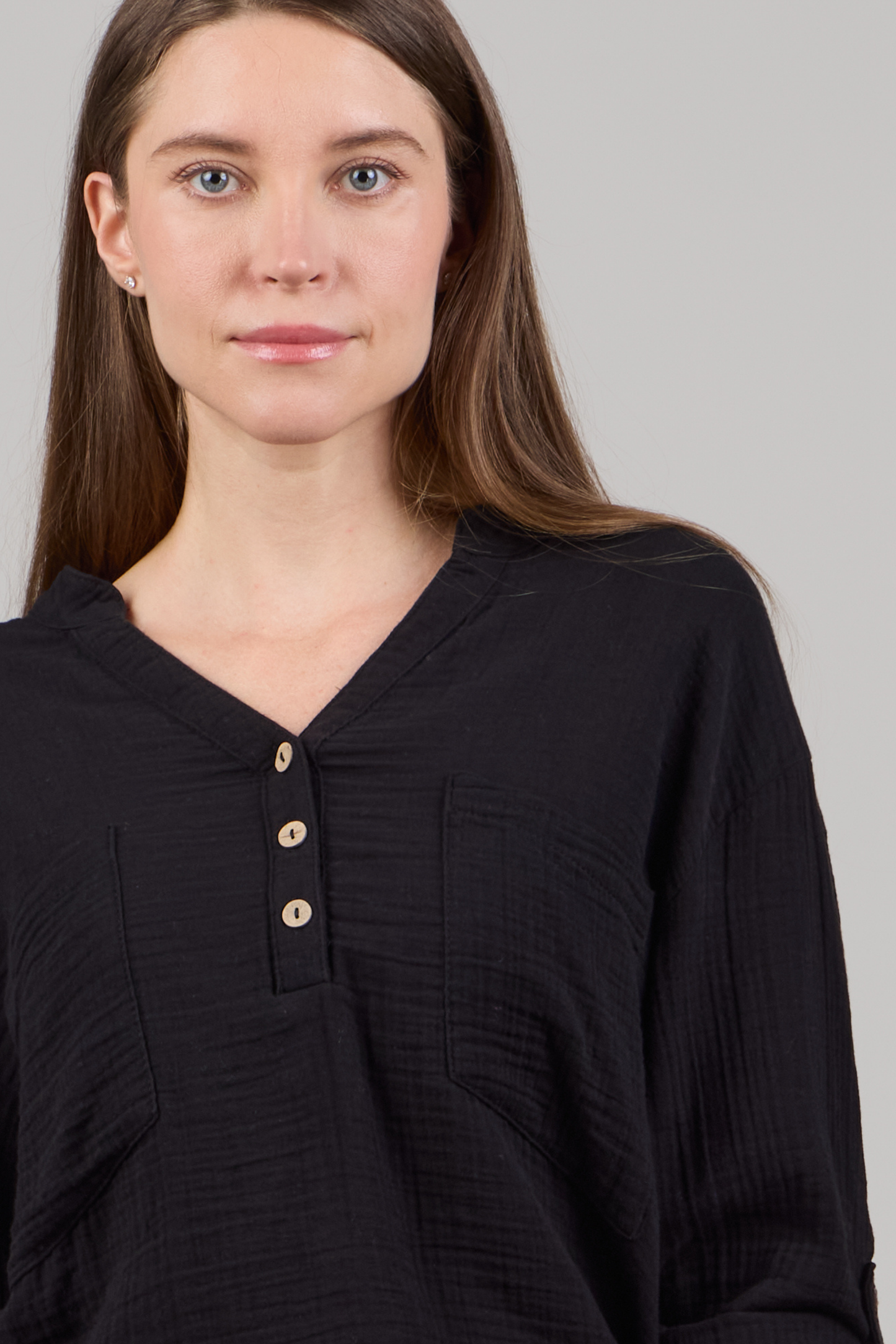 KATTY V-NECK LONG SLEEVE TOP