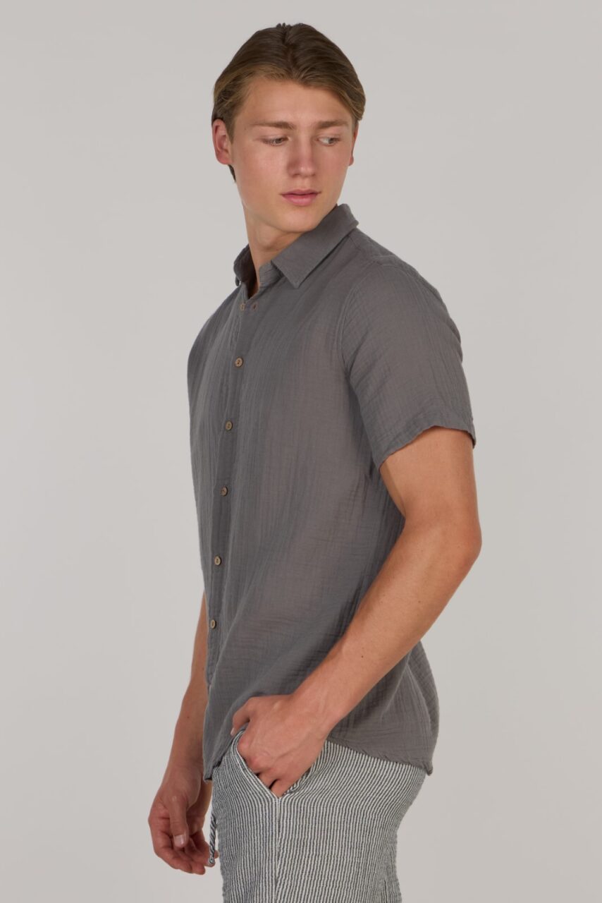 TIM DOUBLE SHIRT-GREY