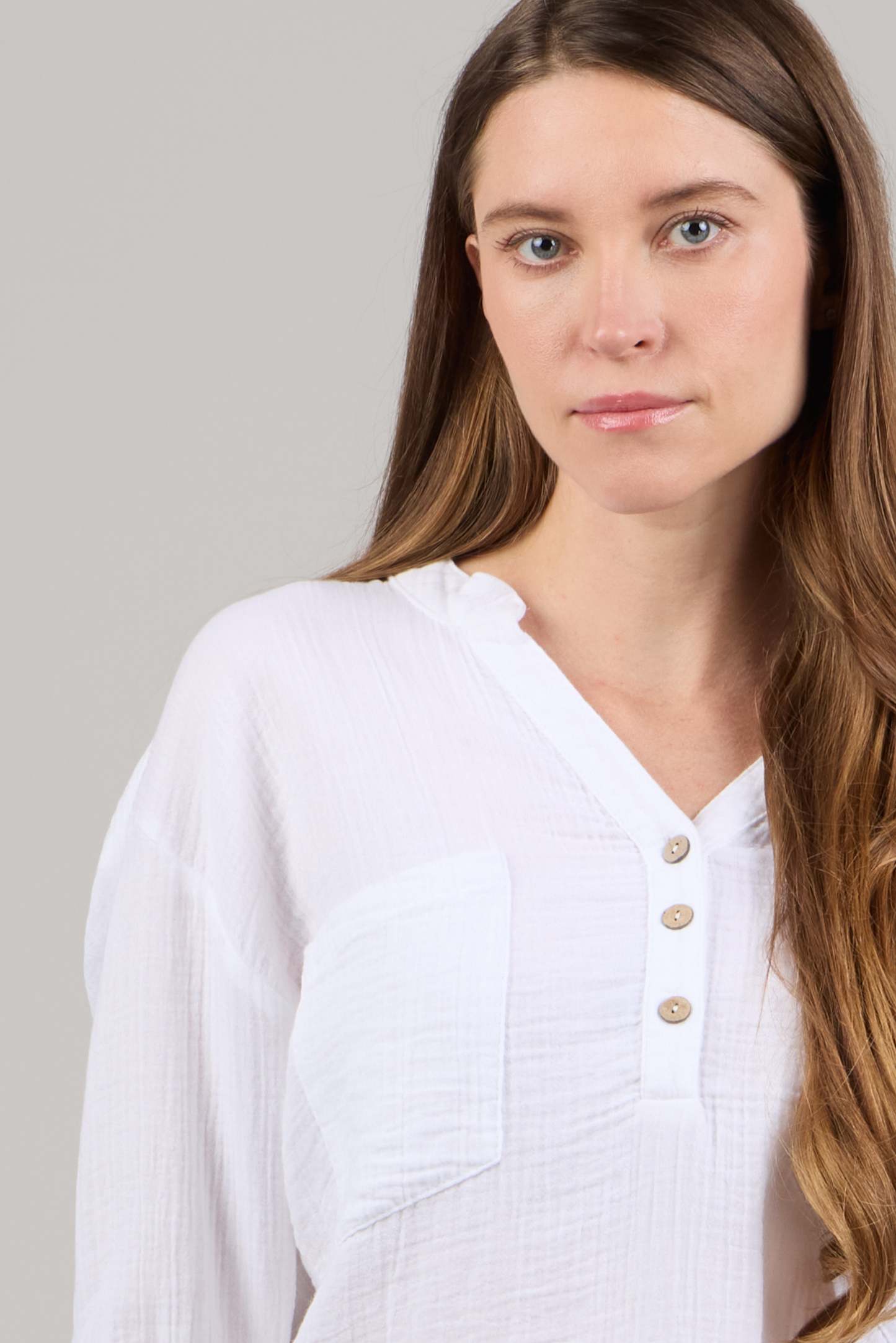 KATTY V-NECK LONG SLEEVE TOP