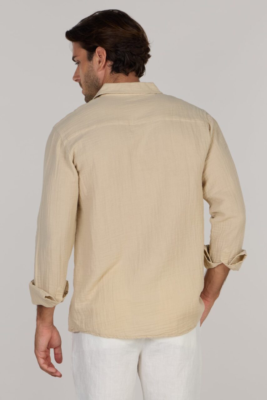 TIMMY DOUBLE SHIRT-BEIGE