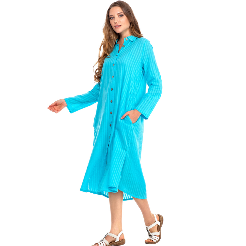 LONG TUNIC-TURQUOISE