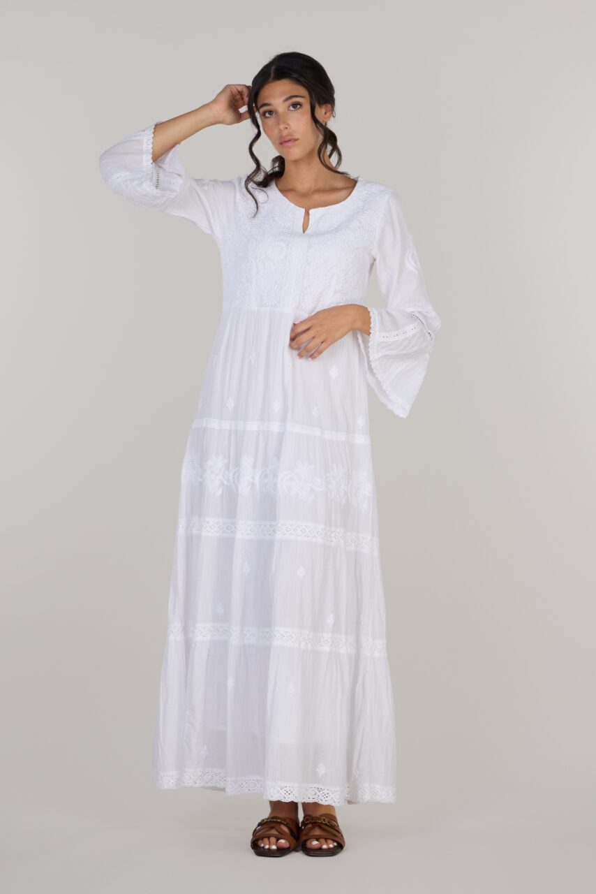 Giselle Flared Sleeve Dress