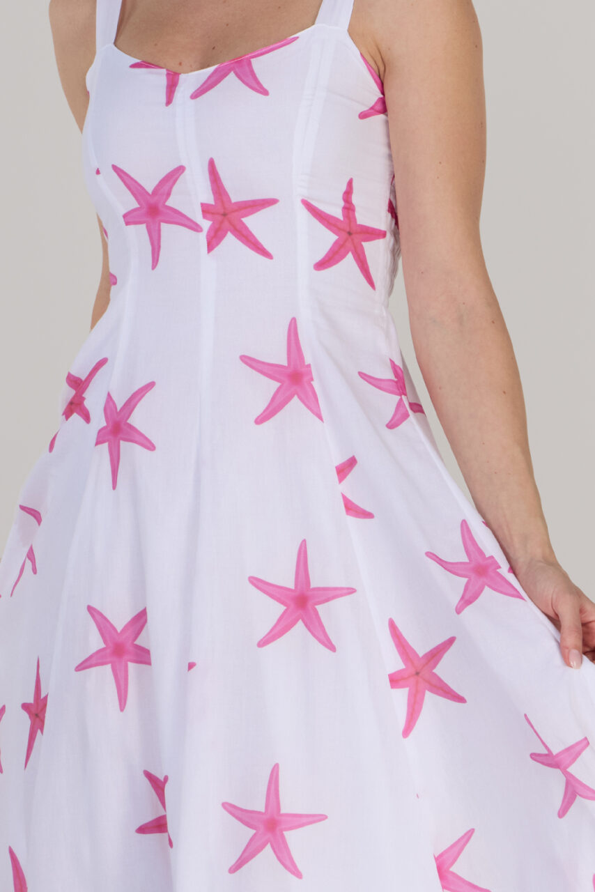 Eva fit & flare long dress