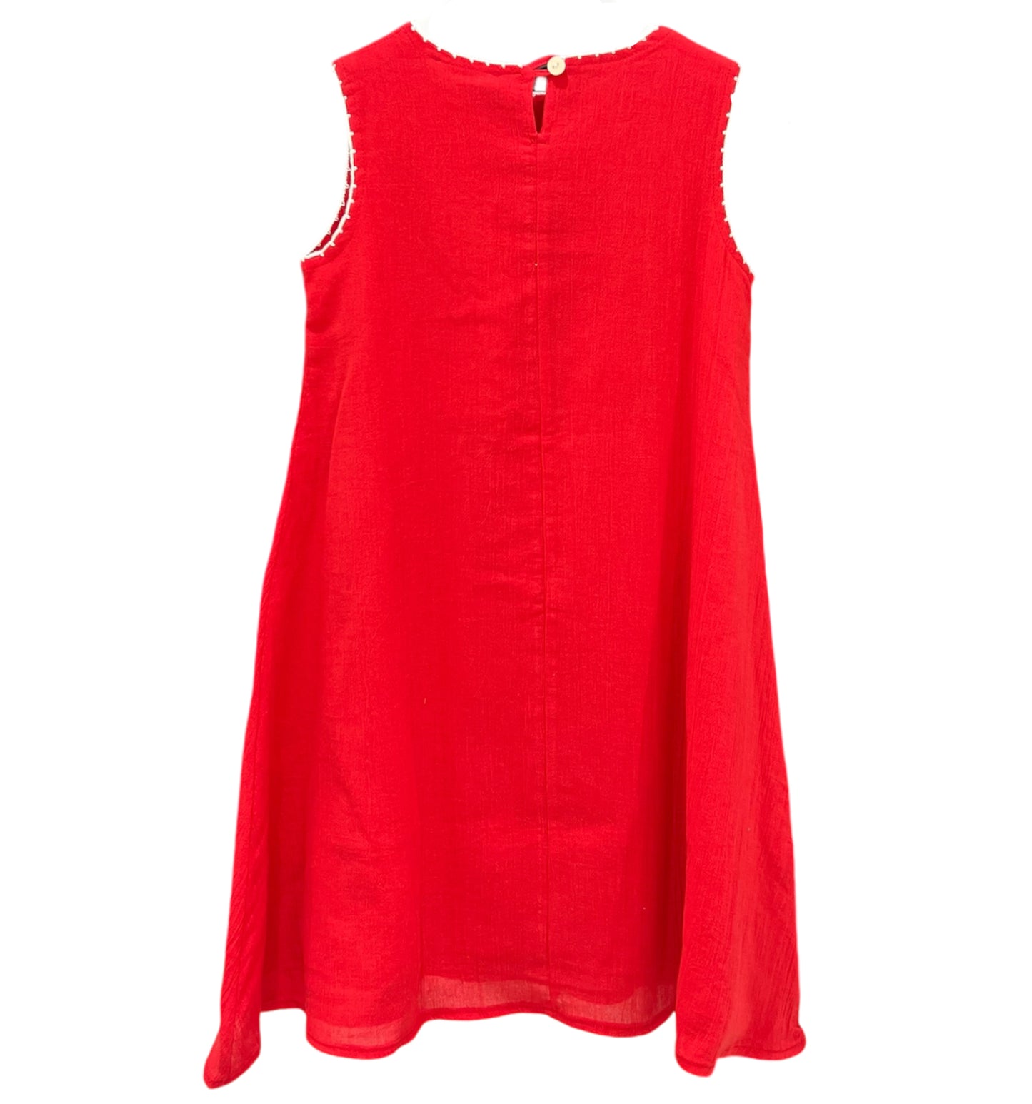 KIDS FLOWER DRESS-RED