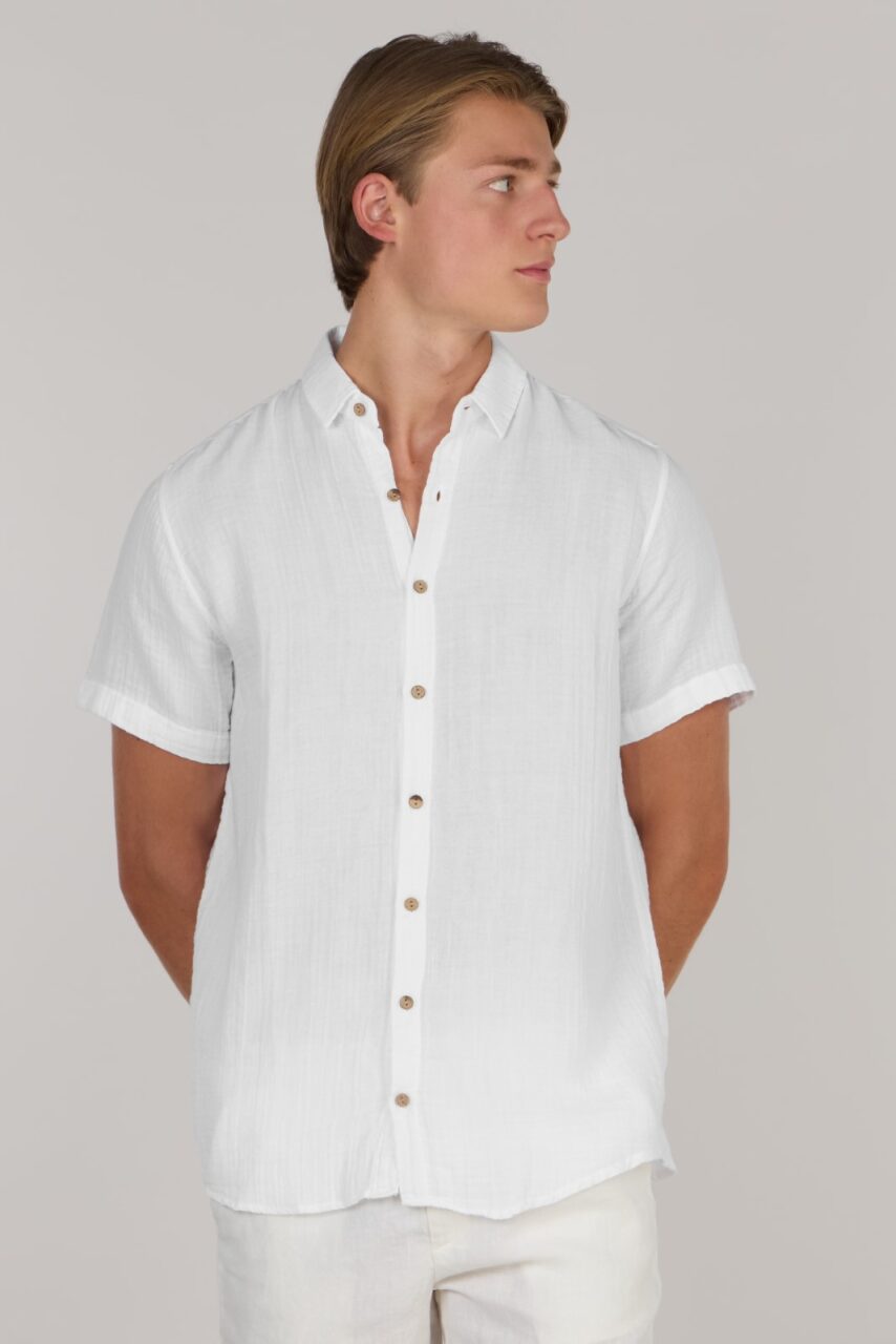 TIM DOUBLE SHIRT-WHITE