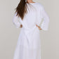 COCOONA COMFORT LONG DRESS-WHITE