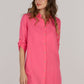 DOUBLE SHIRT TUNIC-HOT PINK
