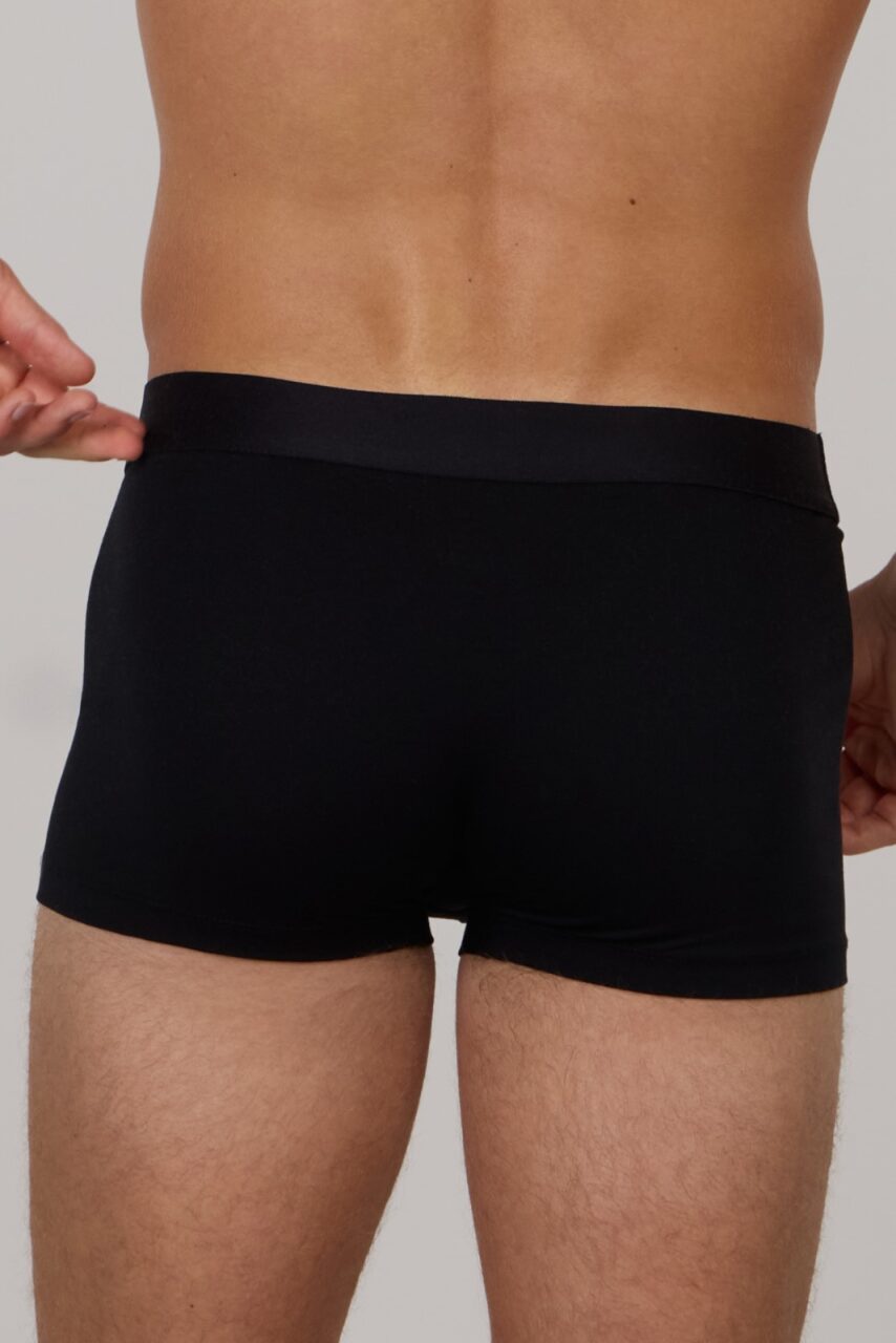 Soft Cotton Premium 3 Pack Trunk-Black
