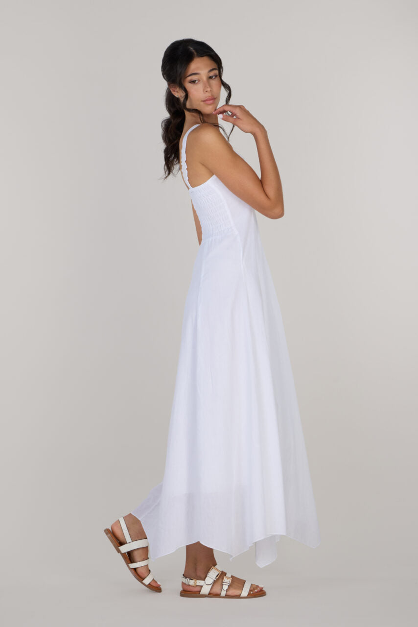 Eva fit & flare long dress