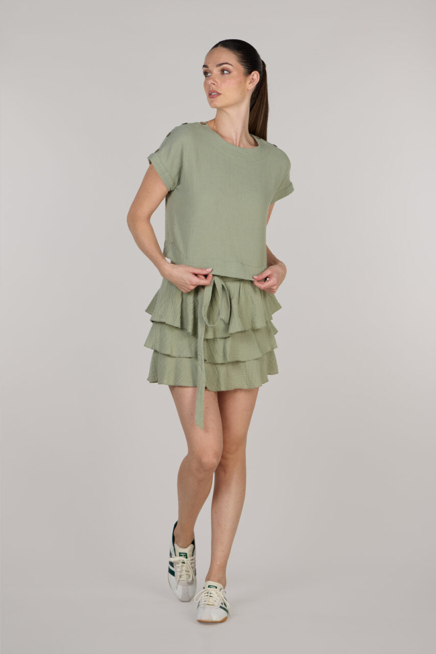 JENNY TOP DOUBLE-LIGHT OLIVE