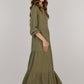 IRINA LONG DRESS DC-OLIVE