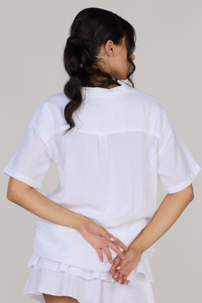 JENNY SS SHIRT DC-WHITE