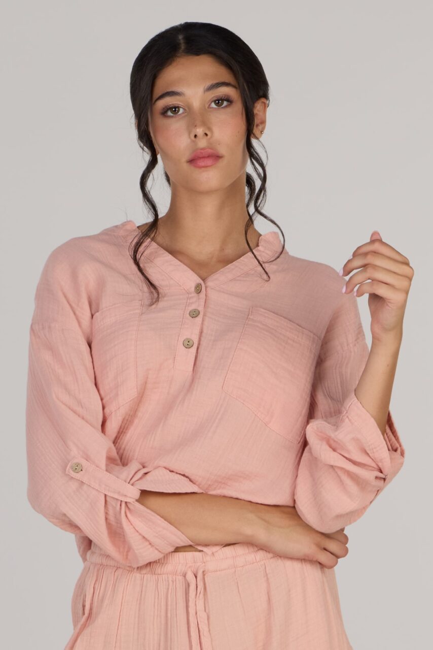 KATTY TOP DOUBLE- PEACH