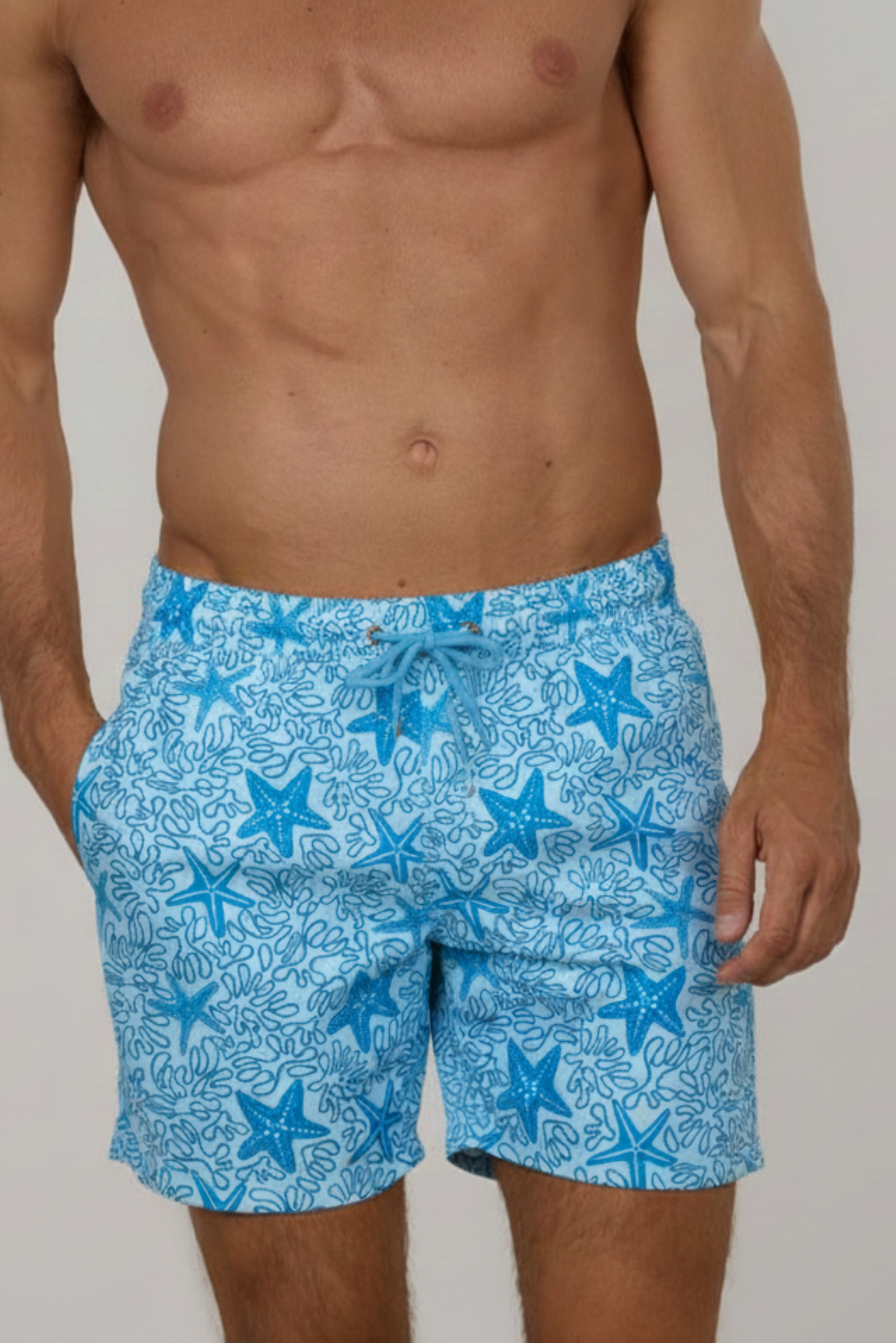 Swim Shorts - Light Sea Stars