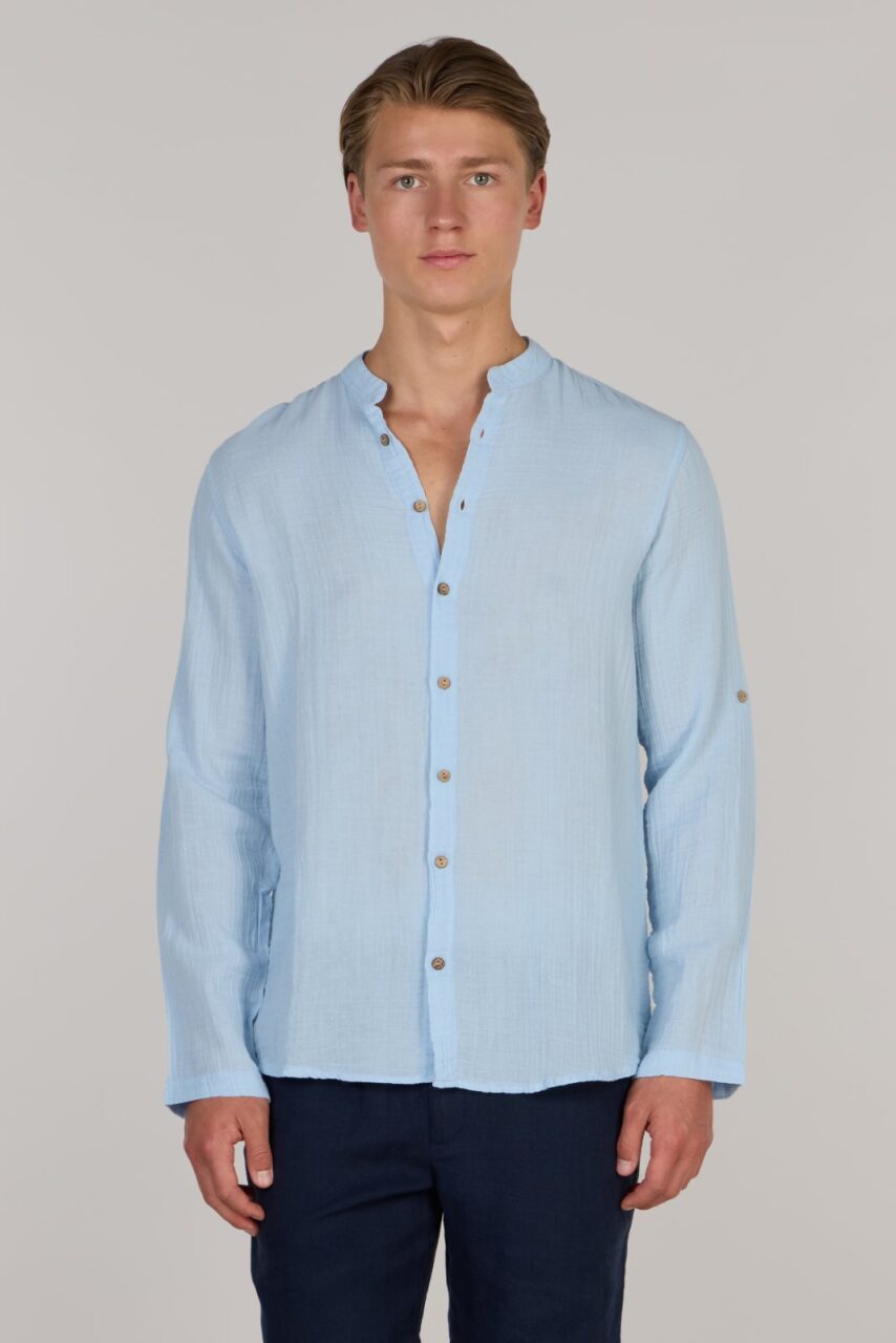 TIMMY DOUBLE SHIRT-ICE BLUE