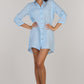 DOUBLE SHIRT TUNIC-ICE BLUE