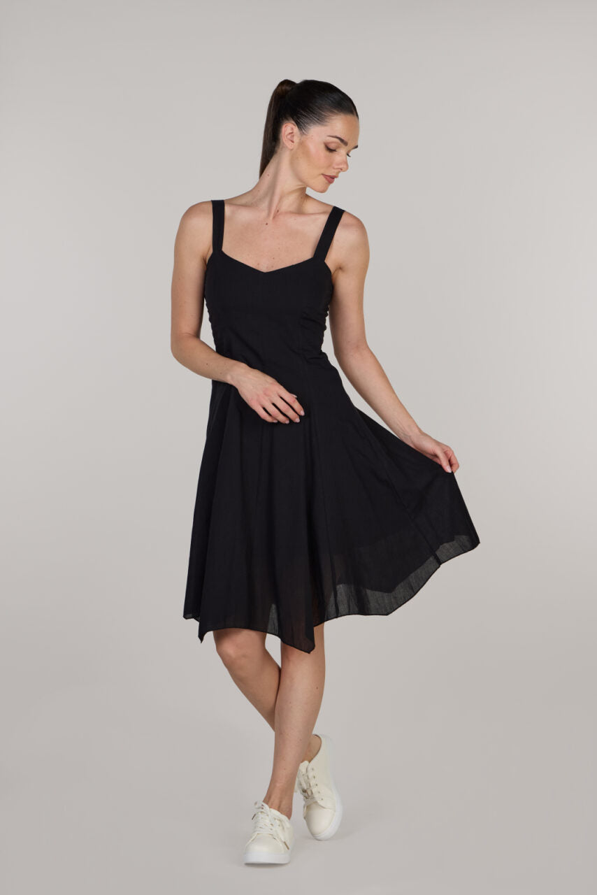 Eva fit & flare short dress