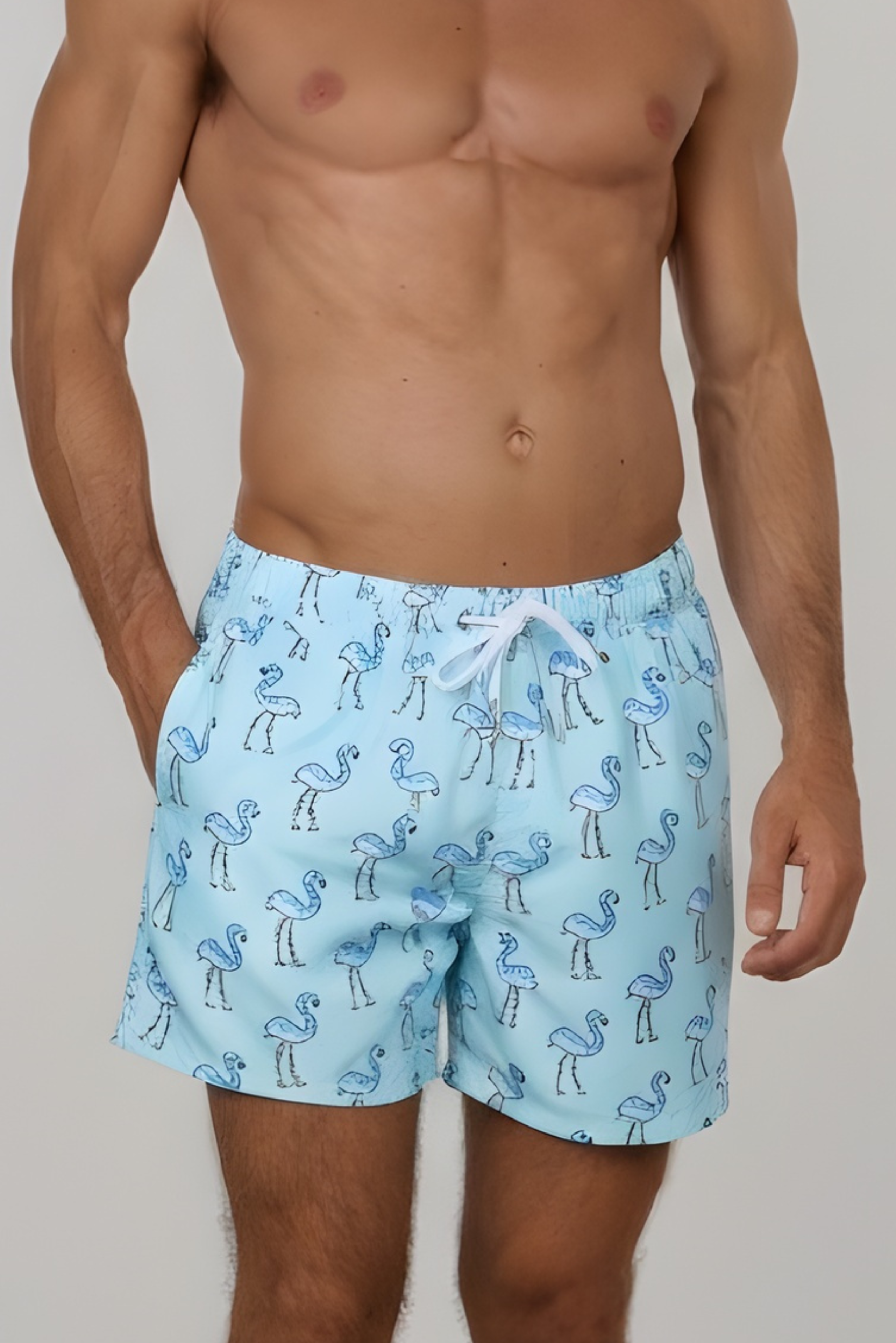 Swim Shorts - Free Flamingo