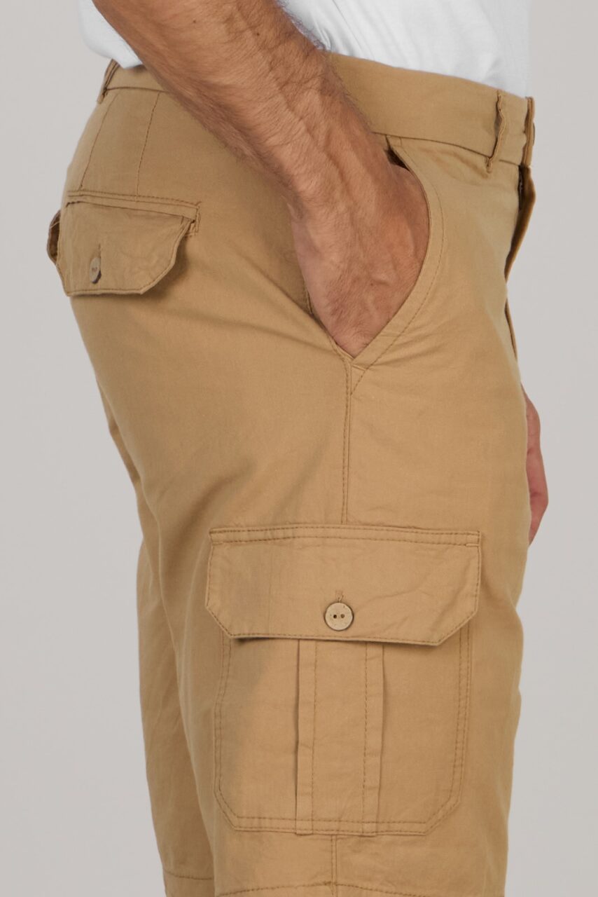 WILLIAM CARGO SHORTS-KHAKI