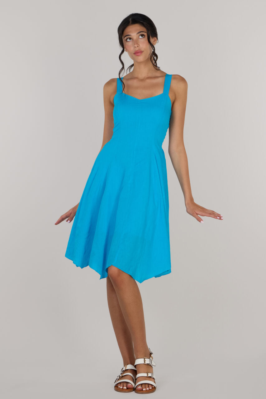 Eva fit & flare short dress