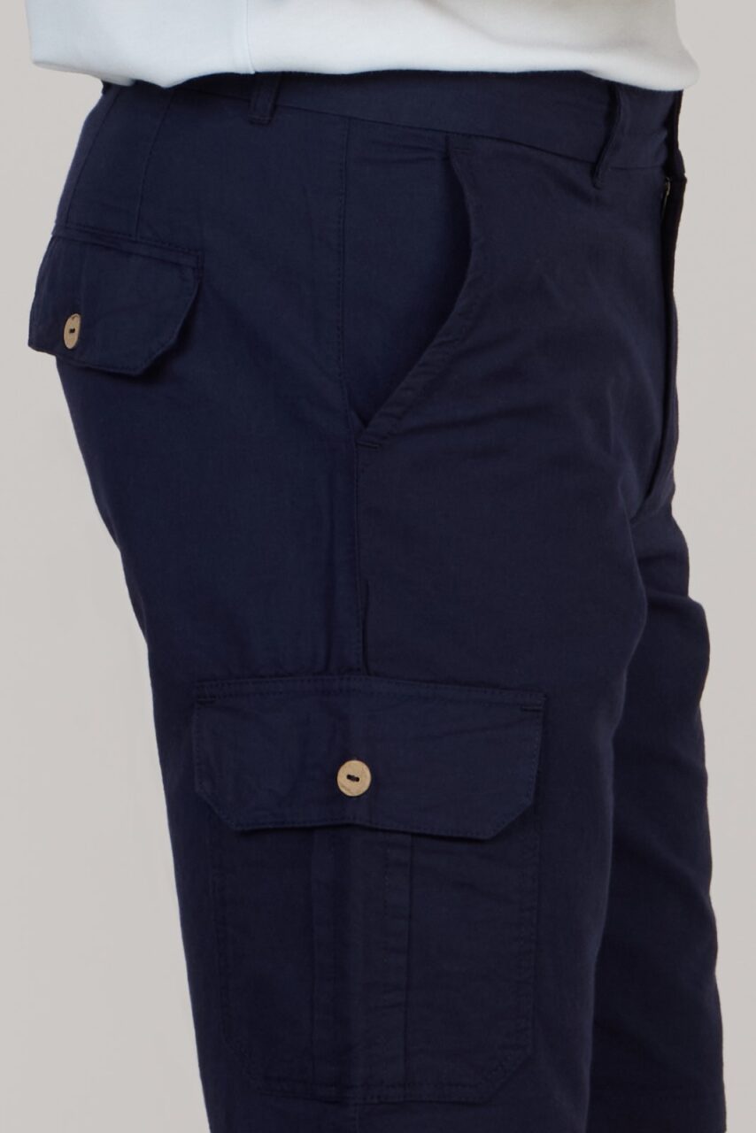 WILLIAM CARGO SHORTS-NAVY BLUE