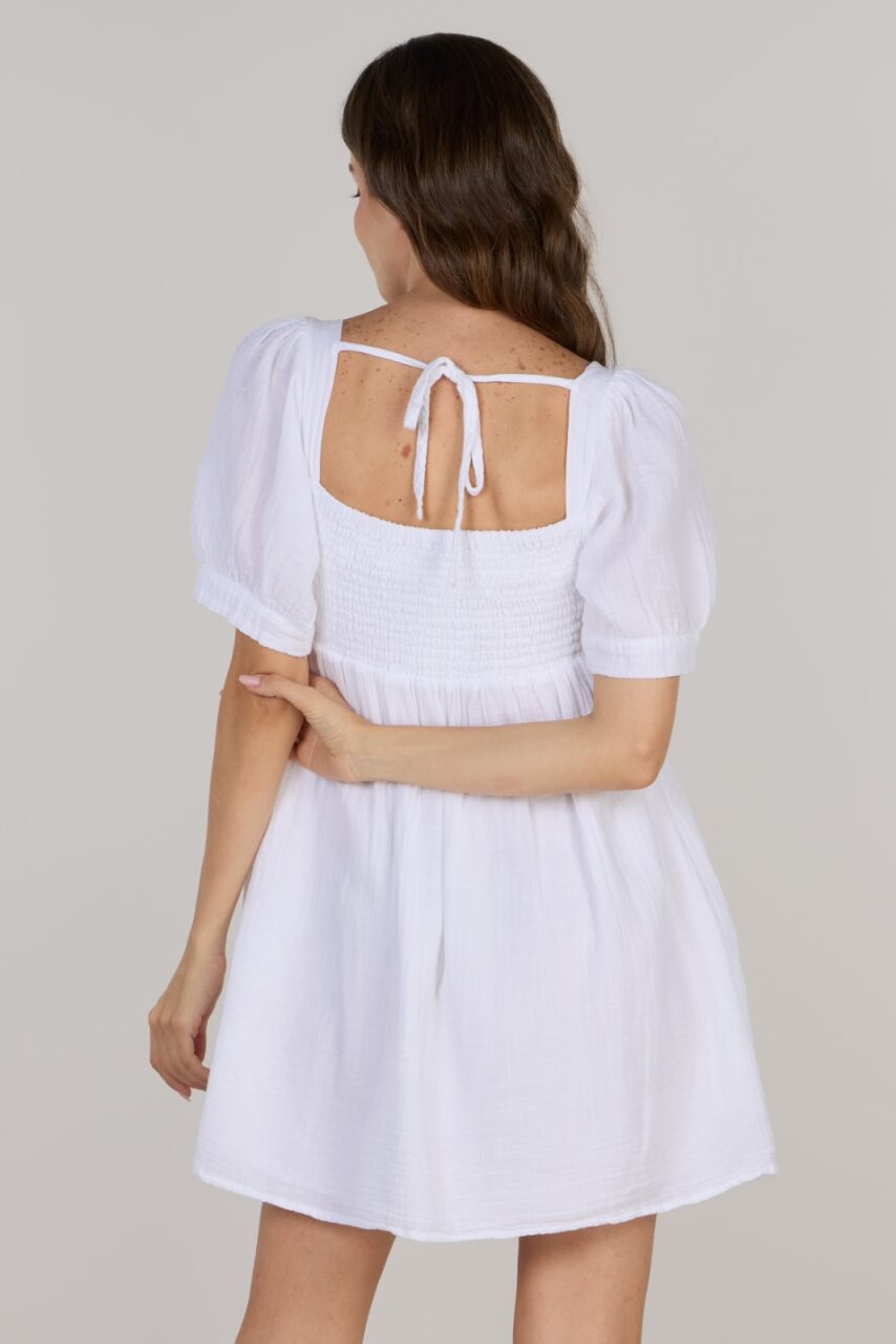 Princess Puff Sleeve Short Dress