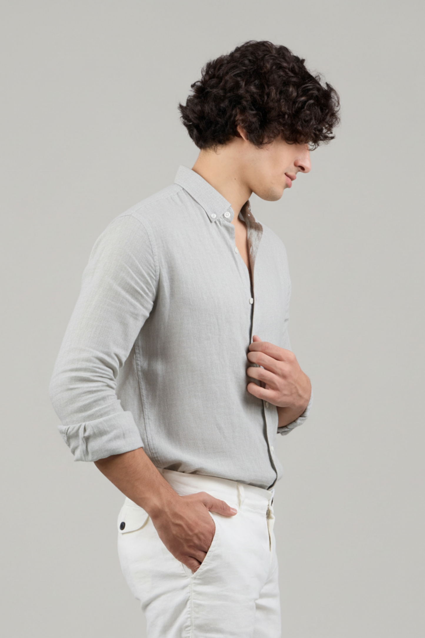 Льняная курортная рубашка