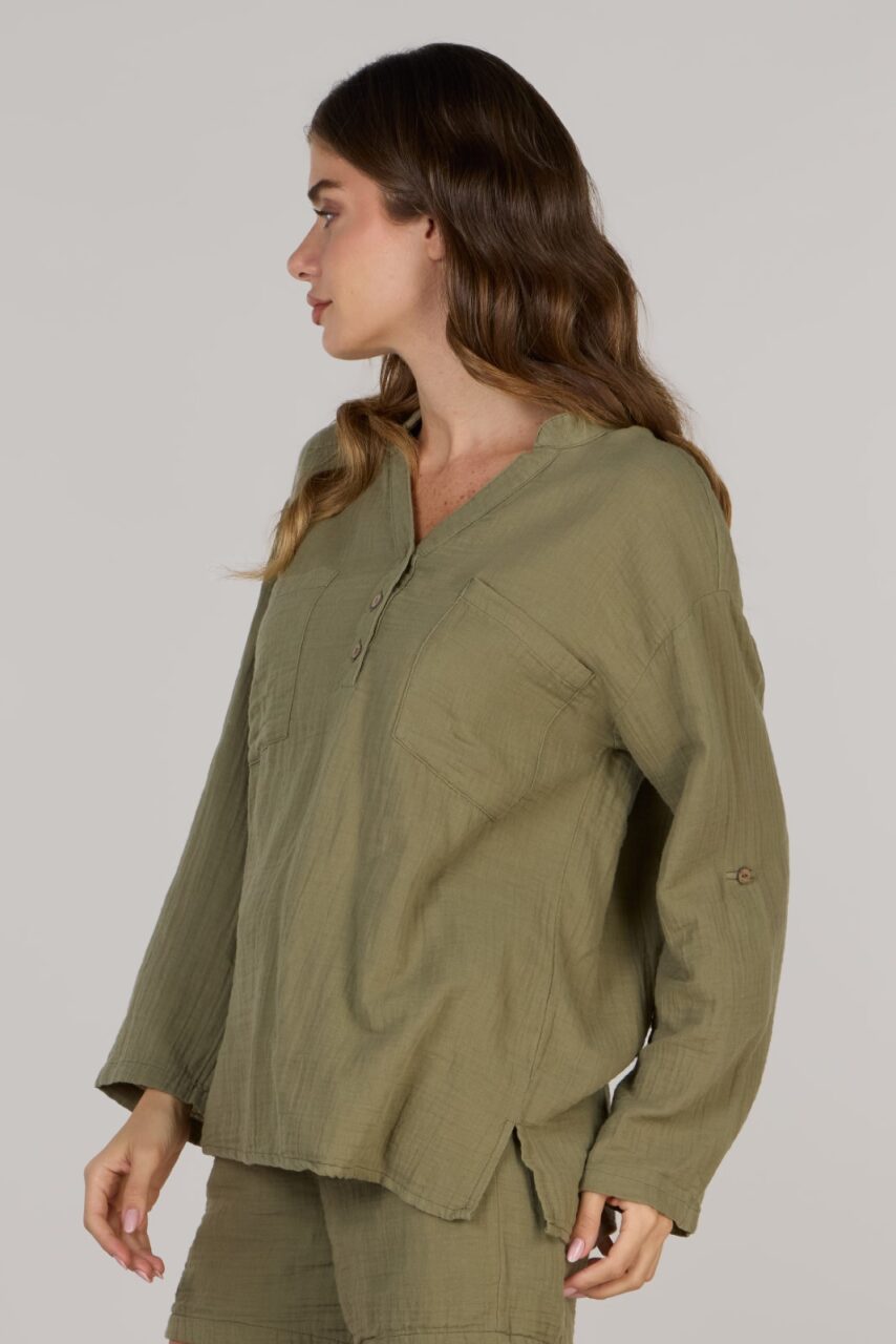 KATTY TOP DOUBLE- OLIVE