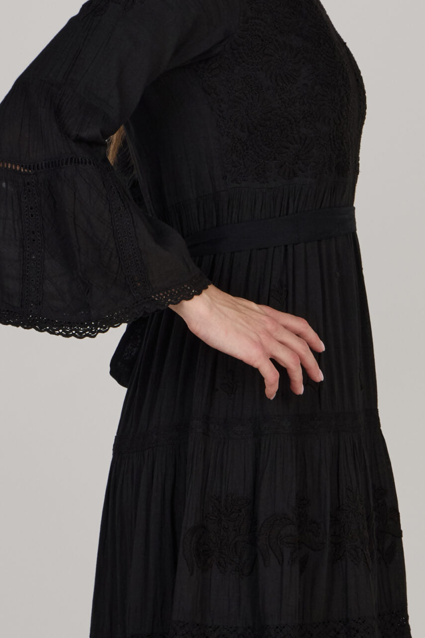 Giselle Flared Sleeve Dress