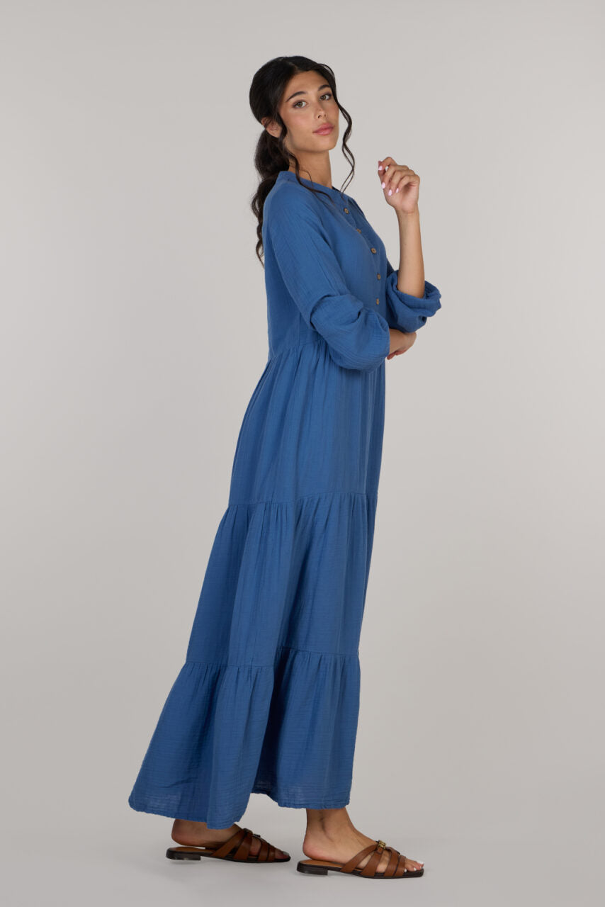 IRINA LONG DRESS DC-INDIGO