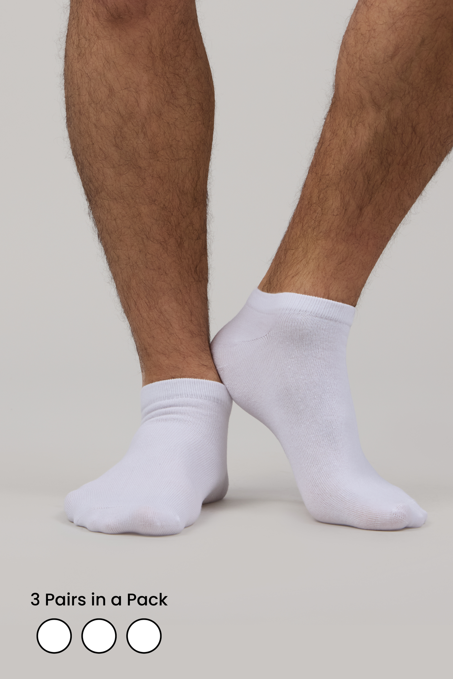 3-PACK ANKLE LENGTH SOCKS