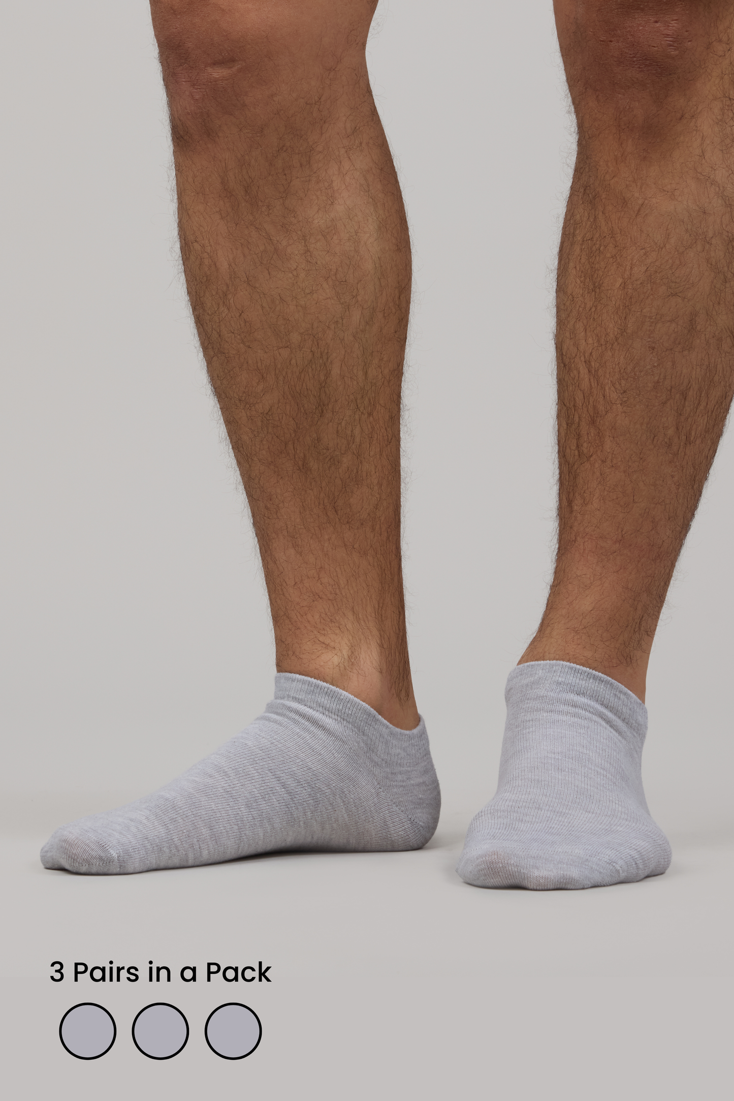 3-PACK ANKLE LENGTH SOCKS