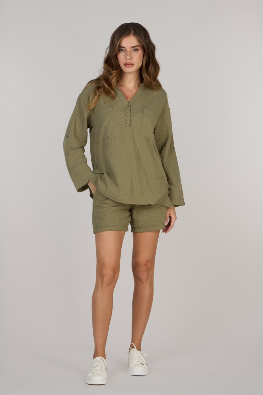 KATTY TOP DOUBLE- OLIVE