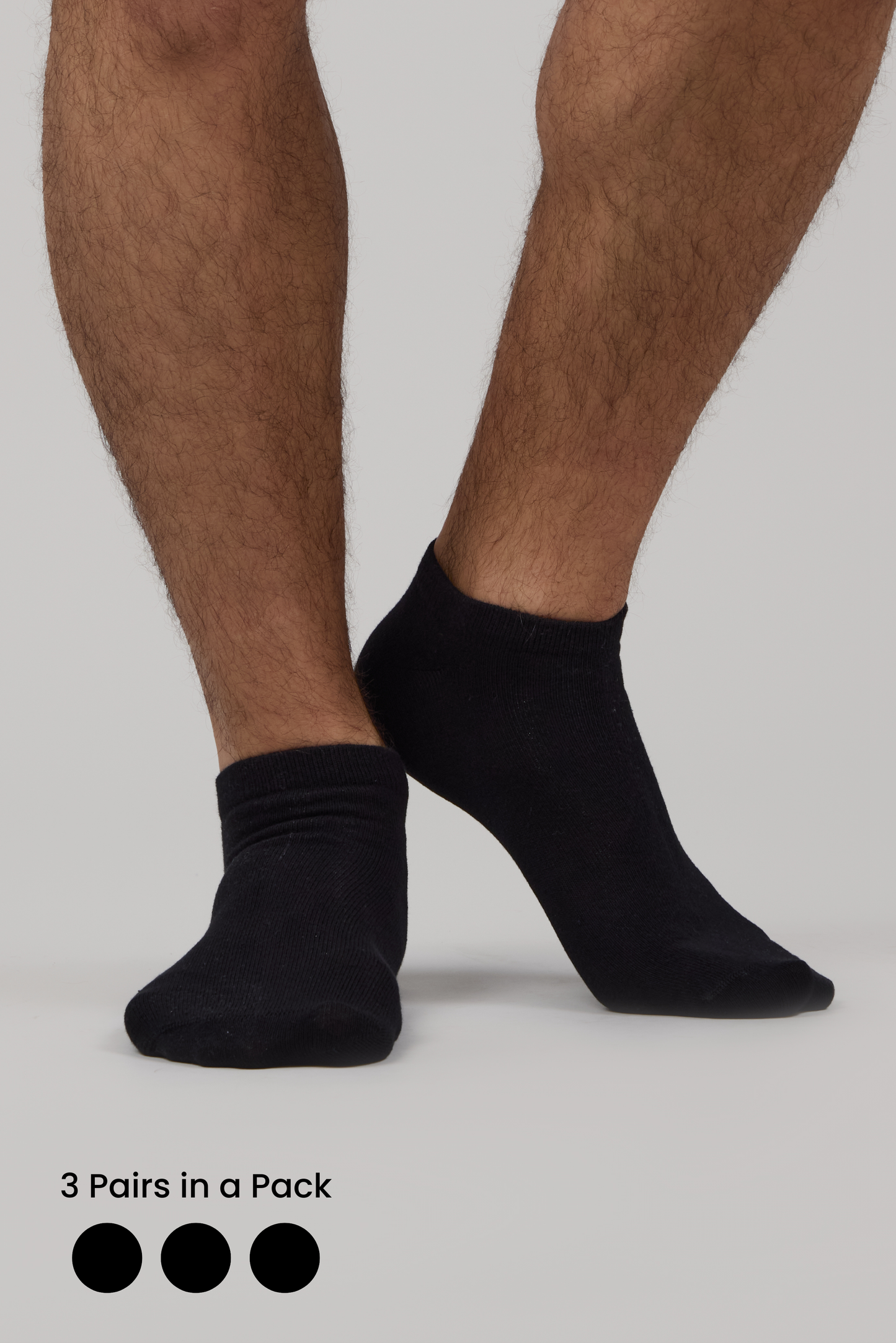 3-PACK ANKLE LENGTH SOCKS