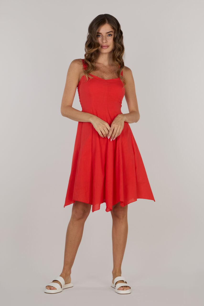 Eva fit & flare short dress