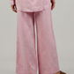WIDE LINEN TROUSERS