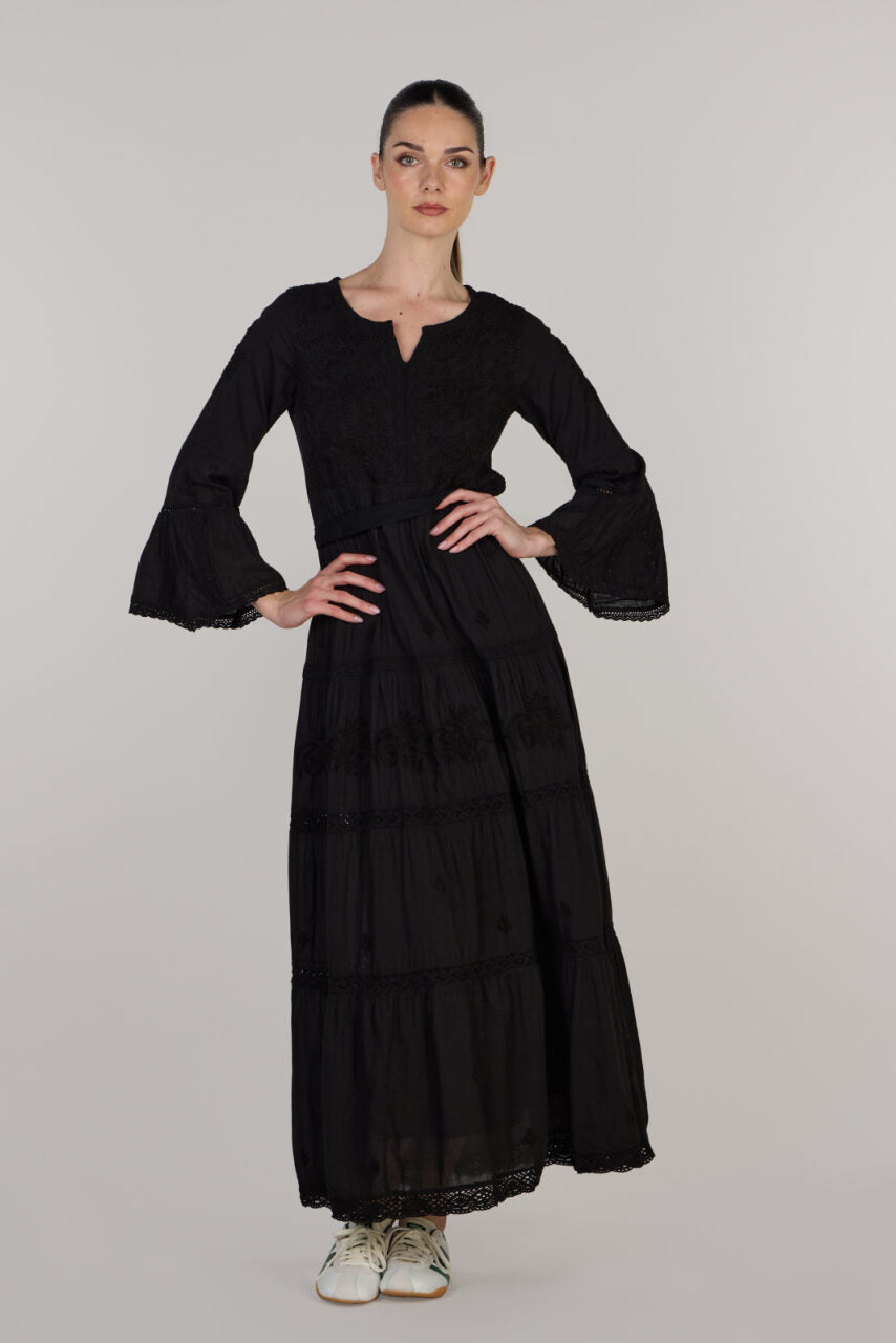 Giselle Flared Sleeve Dress