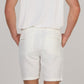 ICONIC LINEN LIGHT SHORTS-WHITE