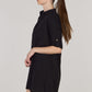 DOUBLE SHIRT TUNIC-BLACK