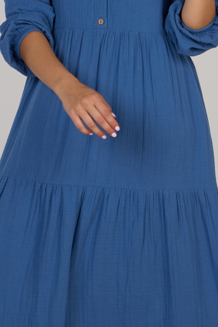 IRINA LONG DRESS DC-INDIGO