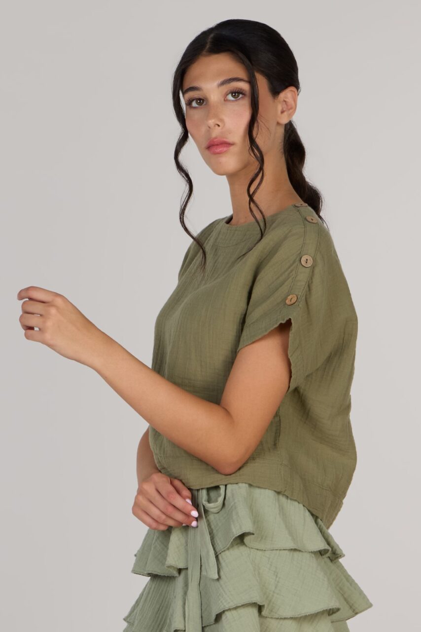 JENNY TOP DOUBLE- OLIVE