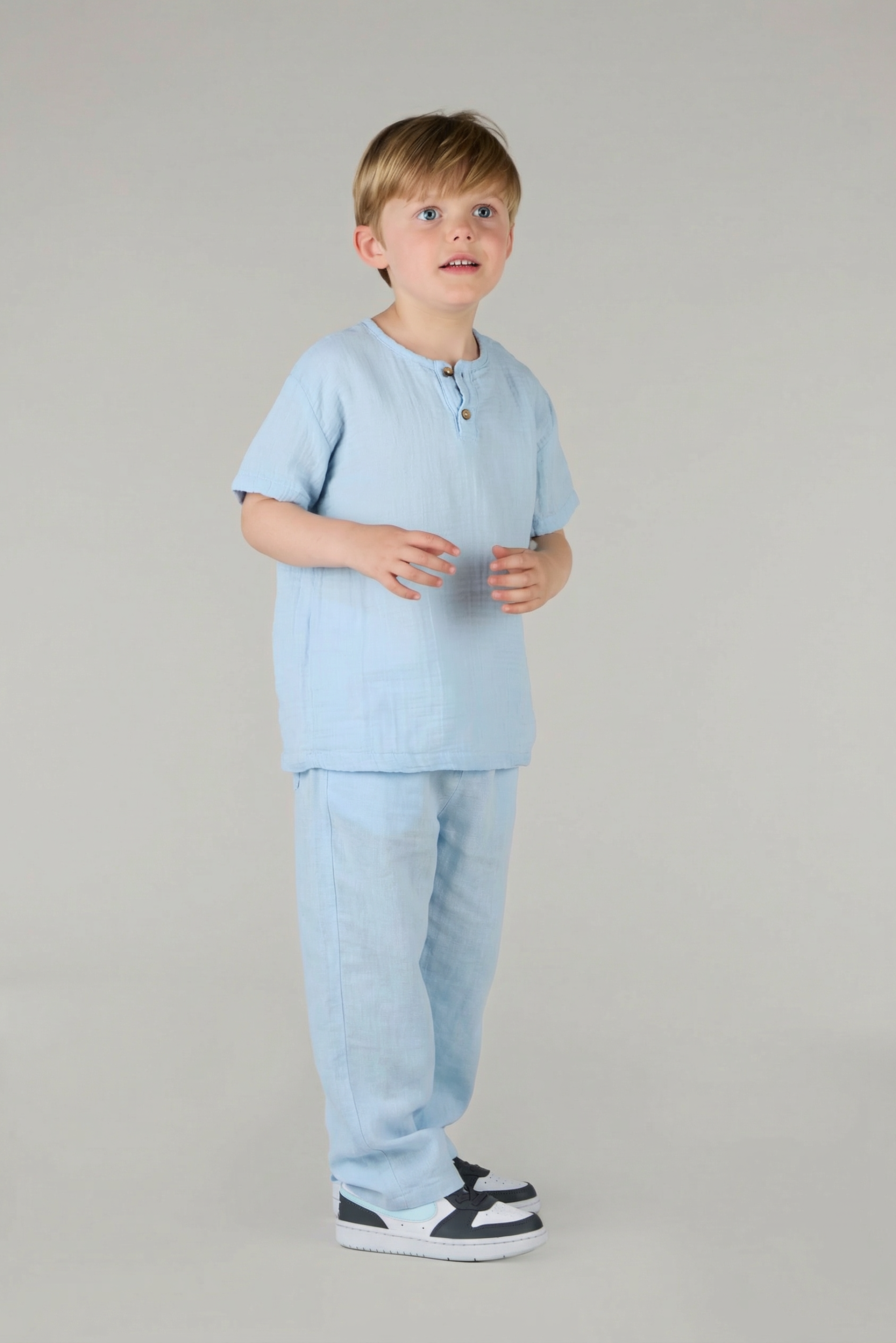 LACED RELAXED TROUSERS