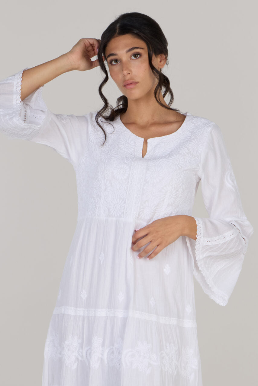 Giselle Flared Sleeve Dress