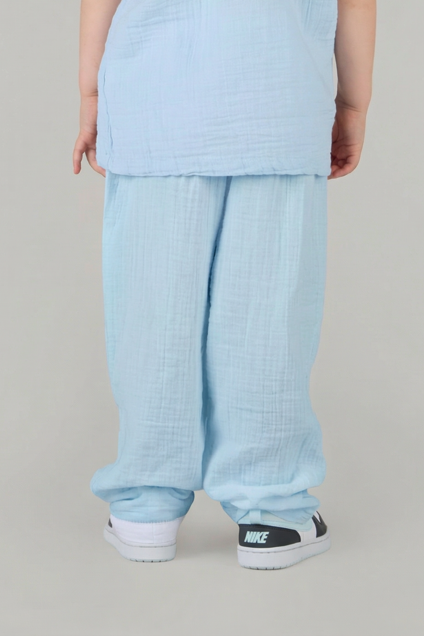 LACED RELAXED TROUSERS